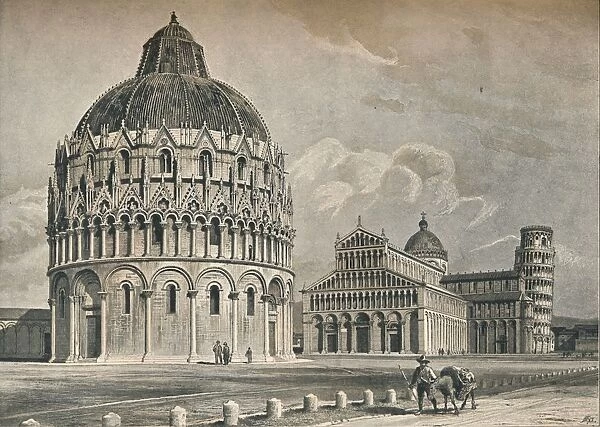 The Baptistry, Cathedral, and Leaning Tower of Pisa, c1906, (1907). Artist: O Schulz