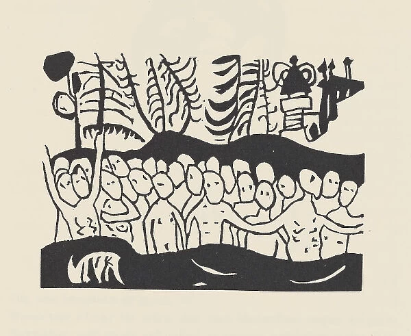 The Baptized (Täuflinge). From Klänge (Sounds), 1913. Creator: Kandinsky, Wassily Vasilyevich (1866-1944)