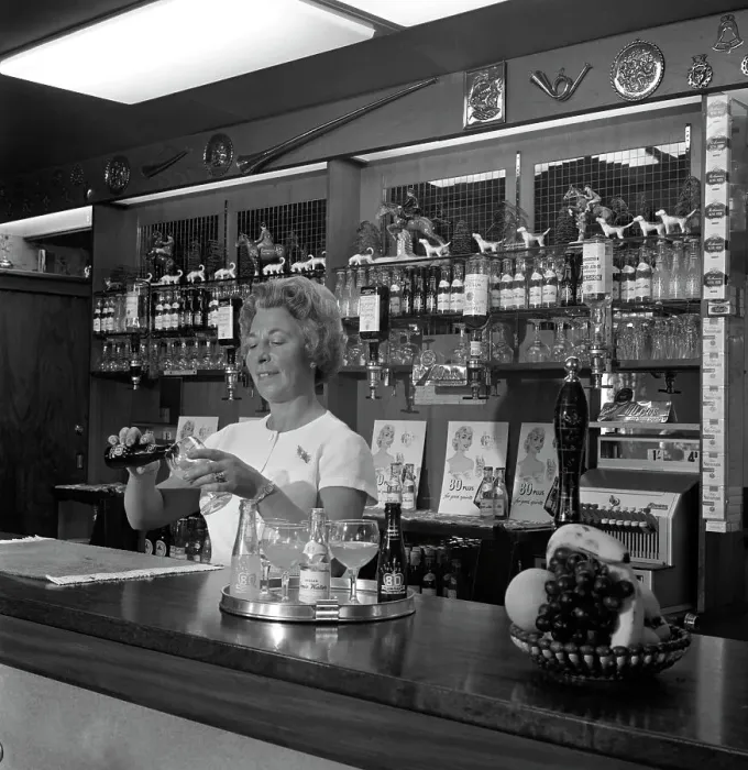 Framed Print : Bar of the Cavalier pub, Ravenfield, near Rotherham, South Yorkshire, 1963. Artist Framed Print : Bar of the Cavalier pub, Ravenfield, near Rotherham, South Yorkshire, 1963. Artist
