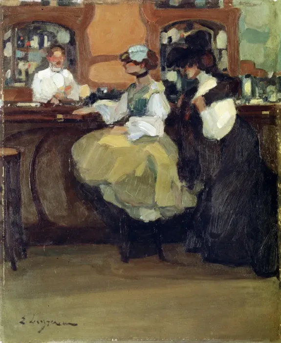 Framed Print : Bar Tabarin, 1905. Artist: Edmond Lempereur Framed Print : Bar Tabarin, 1905. Artist: Edmond Lempereur