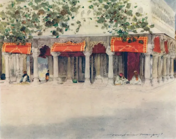 Framed Print : A Bara Durri at Delhi, 1905. Artist: Mortimer Luddington Menpes Framed Print : A Bara Durri at Delhi, 1905. Artist: Mortimer Luddington Menpes