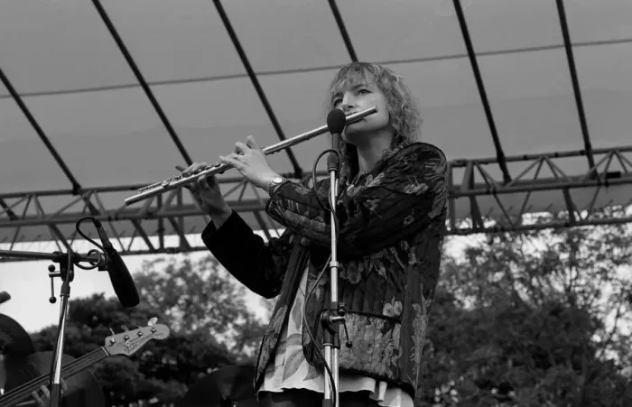 Framed Print : Barbara Thompson, Knebworth Jazz Festival, Hertfordshire, July, 1981. Artist: Brian O Connor