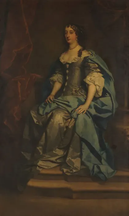 Framed Print : Barbara Villiers (1640-1709), Duchess of Cleveland. Creator: Workshop of Sir Peter Lely (British Framed Print : Barbara Villiers (1640-1709), Duchess of Cleveland. Creator: Workshop of Sir Peter Lely (British