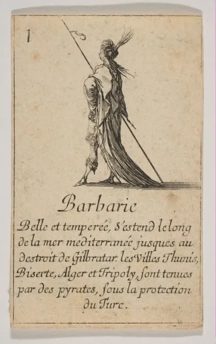 Framed Print : Barbarie, 1644. Creator: Stefano della Bella Framed Print : Barbarie, 1644. Creator: Stefano della Bella