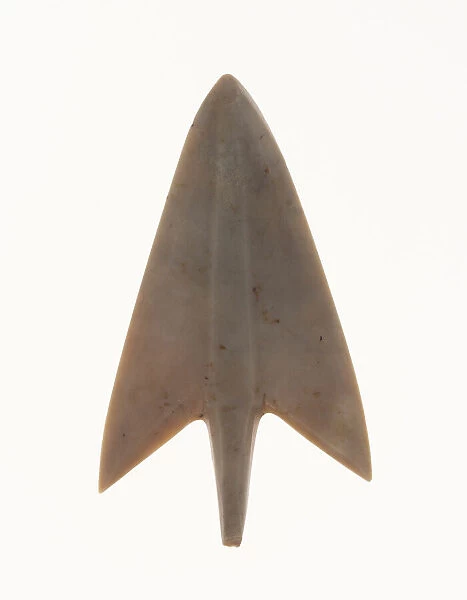 Barbed and Tanged Arrowhead, Shang dynasty (c. 1600-1046 B. C. ). Creator: Unknown