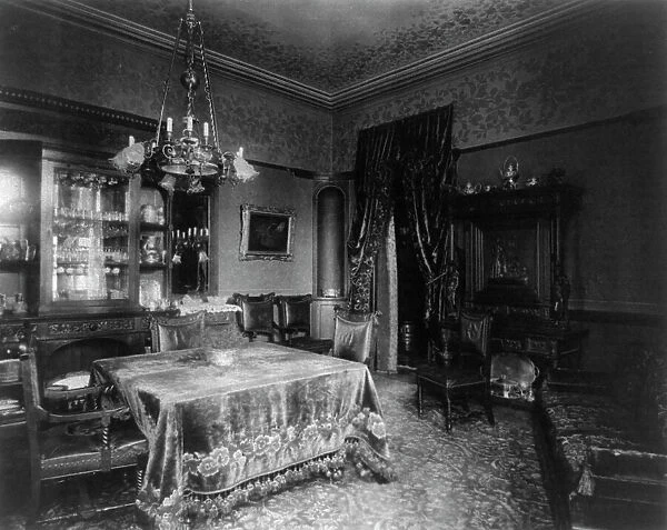 Barber house, Washington, D.C. - dining room, between 1890 and 1950. Creator: Frances Benjamin Johnston