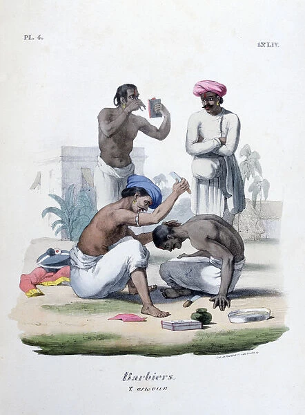 Barbers, 1828. Artist: Marlet et Cie
