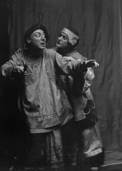Barbour, Grace A. Miss, and J. Arthur Young, in costume as Suey Sin Fah and Lee Sin... 1913 Feb. Creator: Arnold Genthe