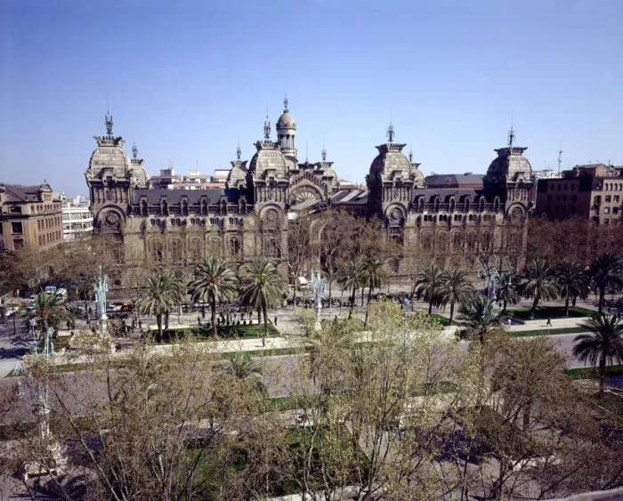 Framed Print : Barcelona Courthouse, designed by Enric Sagnier (1858-1931) and Josep Domenech i Estepà Framed Print : Barcelona Courthouse, designed by Enric Sagnier (1858-1931) and Josep Domenech i Estepà