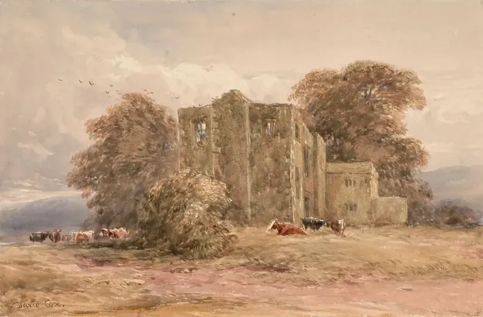 Framed Print : Bardon Tower, c1820s. Creator: David Cox the Elder Framed Print : Bardon Tower, c1820s. Creator: David Cox the Elder