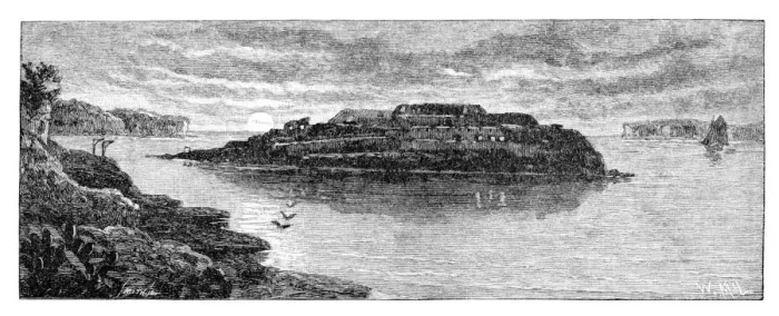 Framed Print : Bare Island, Botany Bay, New South Wales, Australia, 1886. Artist: W Macleod Framed Print : Bare Island, Botany Bay, New South Wales, Australia, 1886. Artist: W Macleod