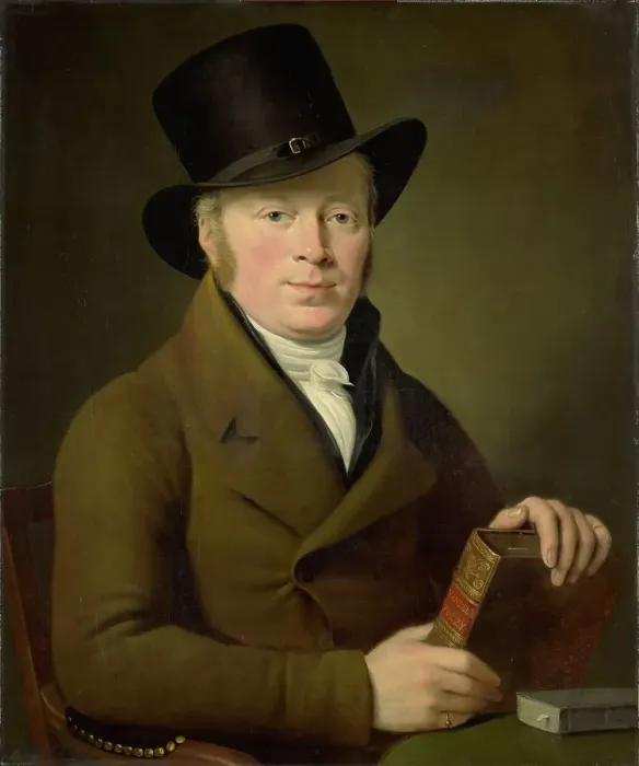 Framed Print : Barend Klijn Barendsz (1774-1829), Poet, 1813. Creator: Adriaan De Lelie Framed Print : Barend Klijn Barendsz (1774-1829), Poet, 1813. Creator: Adriaan De Lelie