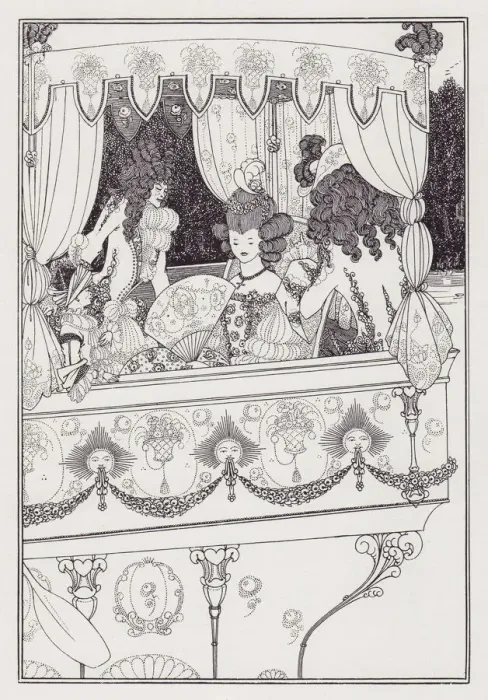 Framed Print : The Barge, 1895-1896. Creator: Aubrey Beardsley Framed Print : The Barge, 1895-1896. Creator: Aubrey Beardsley