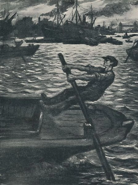 The Bargee, 1920. Artist: CRW Nevinson