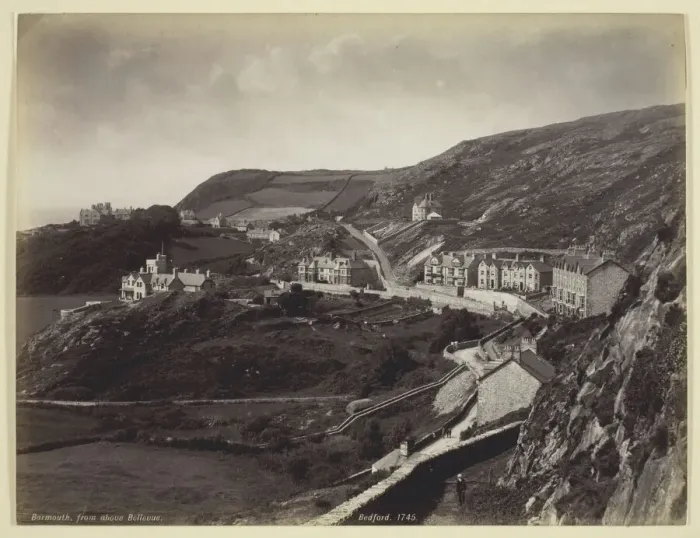 Framed Print : Barmouth, from above Bellevue, 1860 / 94. Creator: Francis Bedford Framed Print : Barmouth, from above Bellevue, 1860 / 94. Creator: Francis Bedford