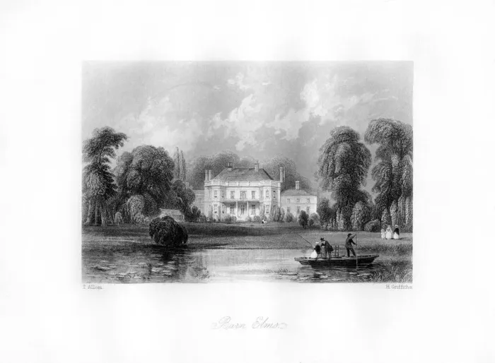 Framed Print : Barn Elms, Richmond upon Thames, 19th century. Artist: H Griffiths Framed Print : Barn Elms, Richmond upon Thames, 19th century. Artist: H Griffiths