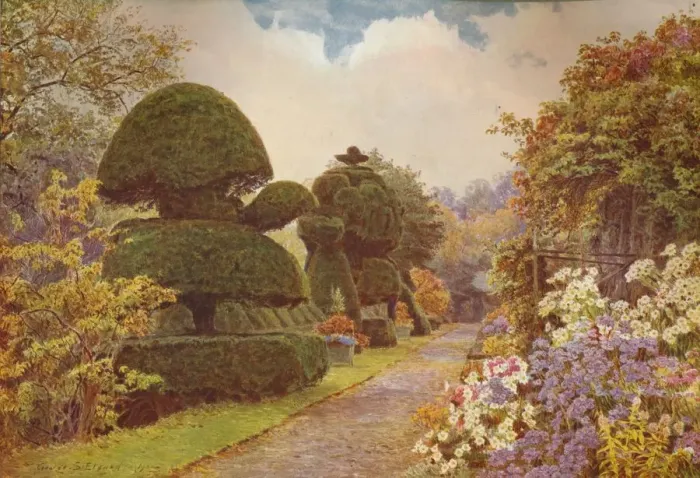 Framed Print : Barncluith, Lanarkshire, c1915. Artist: George Samuel Elgood Framed Print : Barncluith, Lanarkshire, c1915. Artist: George Samuel Elgood