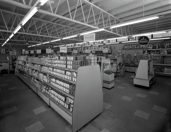 Framed Print : Barnsley Co-op, interior of the Jump Branch, near Barnsley, South Yorkshire, 1961 Framed Print : Barnsley Co-op, interior of the Jump Branch, near Barnsley, South Yorkshire, 1961