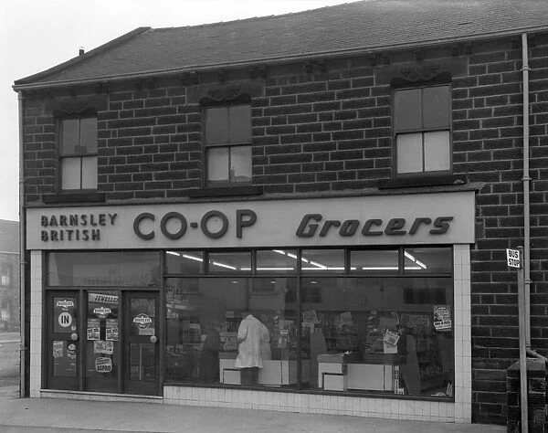Barnsley Co-op, Park Road branch exterior, Barnsley, South Yorkshire, 1961. Artist