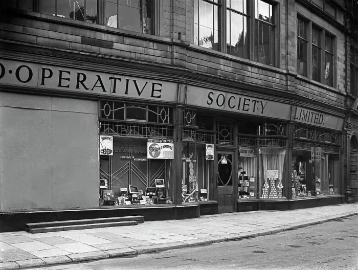Framed Print : Barnsley Co-op, South Yorkshire, late 1950s. Artist: Michael Walters Framed Print : Barnsley Co-op, South Yorkshire, late 1950s. Artist: Michael Walters