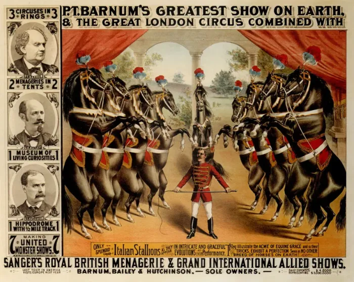Framed Print : Barnums Greatest Show On Earth, 1882. Artist: The Strobridge Lithographing Company Framed Print : Barnums Greatest Show On Earth, 1882. Artist: The Strobridge Lithographing Company