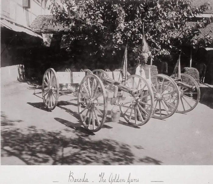 Framed Print : Baroda, The Golden Guns, Late 1860s. Creator: Samuel Bourne