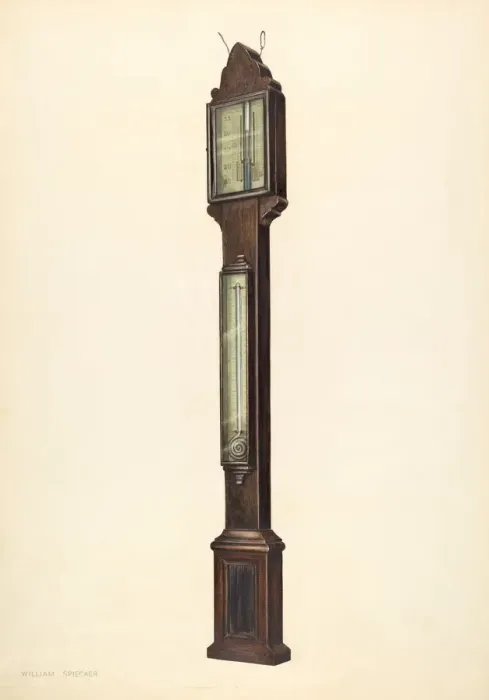 Framed Print : Barometer, c. 1937. Creator: William Spiecker Framed Print : Barometer, c. 1937. Creator: William Spiecker