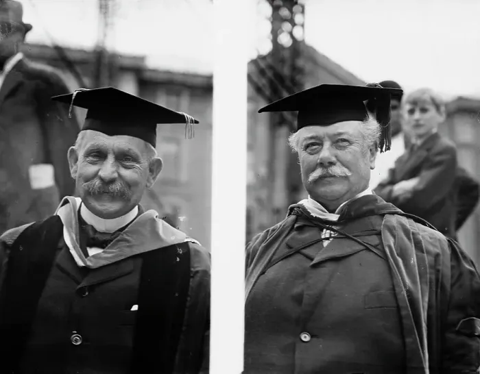 Framed Print : Baron D'Estournelles De Constant and Seth Low, between c1910 and c1915. Creator: Bain News Service Framed Print : Baron D'Estournelles De Constant and Seth Low, between c1910 and c1915. Creator: Bain News Service