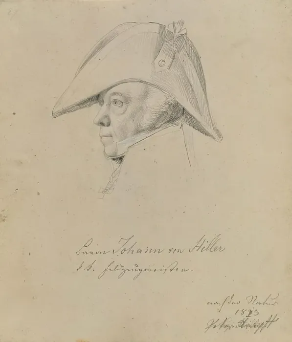 Framed Print : Baron Johann von Hiller, 1813. Creator: Johann Peter Krafft Framed Print : Baron Johann von Hiller, 1813. Creator: Johann Peter Krafft