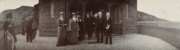 Framed Print : Baron Lister amongst a group outing, c1900s. Creator: Unknown Framed Print : Baron Lister amongst a group outing, c1900s. Creator: Unknown