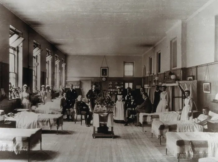 Framed Print : Baron Lister (seated) with his staff, Victoria ward, King's College Hospital, Lincoln's... 1893 Framed Print : Baron Lister (seated) with his staff, Victoria ward, King's College Hospital, Lincoln's... 1893