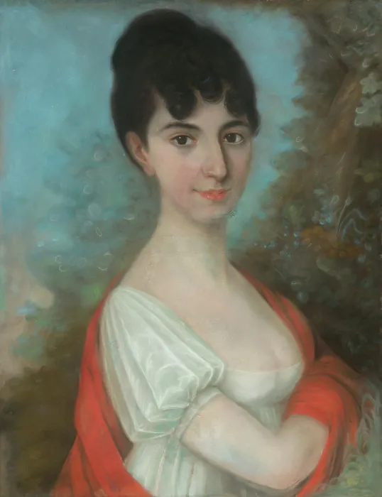 Framed Print : Baroness Antonia Mednyanszka (Portrait of Antonia, Countess of Bolz), around 1805. Creator: Unknown Framed Print : Baroness Antonia Mednyanszka (Portrait of Antonia, Countess of Bolz), around 1805. Creator: Unknown
