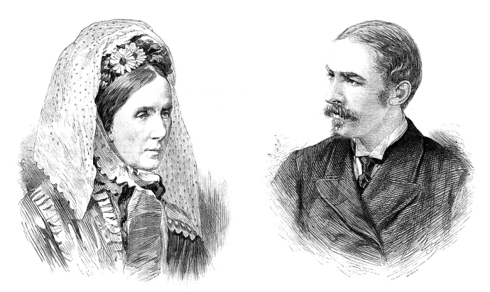 Framed Print : Baroness Burdett-Coutts and Mr. W. L. Ashmead Burdett-Coutts Bartlett, 1881. Creator: Unknown Framed Print : Baroness Burdett-Coutts and Mr. W. L. Ashmead Burdett-Coutts Bartlett, 1881. Creator: Unknown