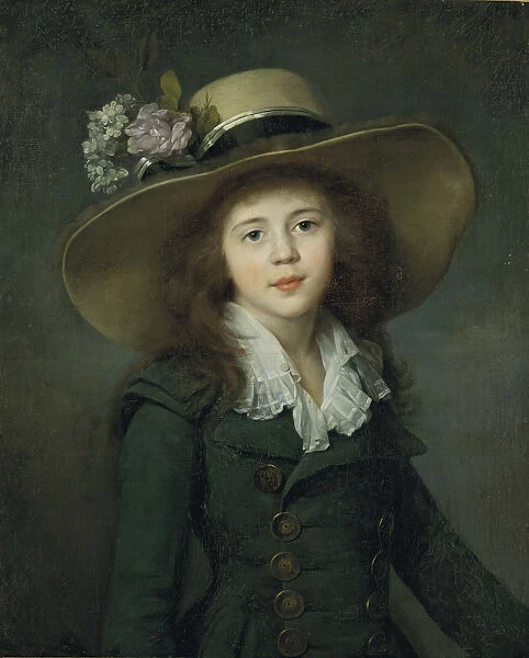 Baroness Elizaveta Alexandrovna Stroganova (1779-1818), Early 1780s. Creator: Voille