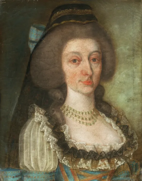 Framed Print : Baroness Josephine Mednyanszky (Portrait of Countess Josephine Eszterhazy), around 1792. Creator: Unknown Framed Print : Baroness Josephine Mednyanszky (Portrait of Countess Josephine Eszterhazy), around 1792. Creator: Unknown