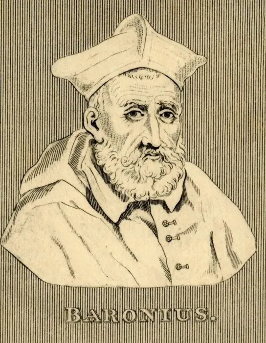 Framed Print : Baronius, (1538-1607), 1830. Creator: Unknown Framed Print : Baronius, (1538-1607), 1830. Creator: Unknown