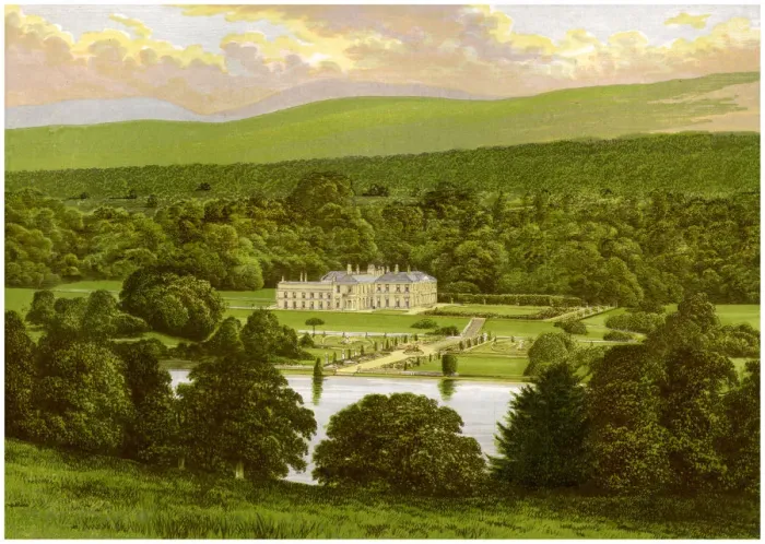 Framed Print : Barons Court, County Tyrone, Northern Ireland, home of the Duke of Abercorn, c1880 Framed Print : Barons Court, County Tyrone, Northern Ireland, home of the Duke of Abercorn, c1880