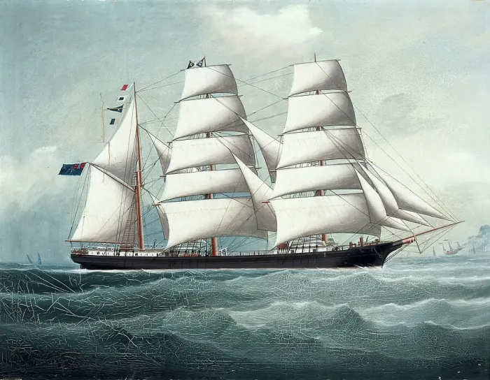 Framed Print : Barque Orient, (c1886). Creator: Unknown Framed Print : Barque Orient, (c1886). Creator: Unknown