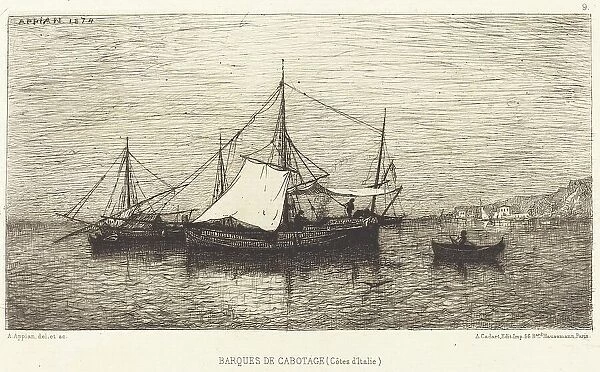 Barques de Cabotage. Creator: Adolphe Appian