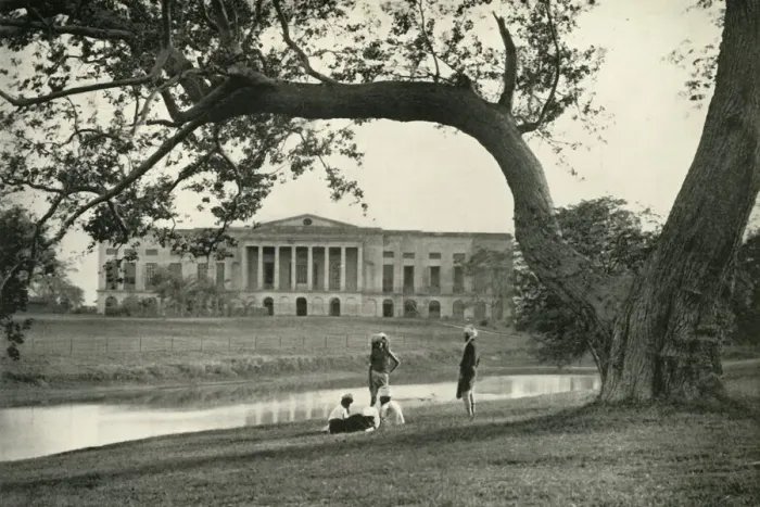 Framed Print : Barrackpore House, North Front, 1870, (1925). Creator: Unknown Framed Print : Barrackpore House, North Front, 1870, (1925). Creator: Unknown