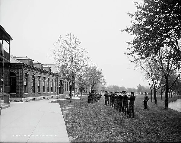 The Barracks, Fort Thomas, Ky. between 1900 and 1910. Creator: Unknown