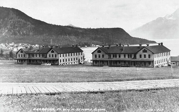 Barracks at Ft. Wm. H. Seward, between c1900 and c1930. Creator: Unknown