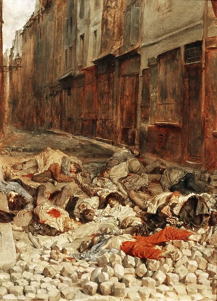 The Barricade, Rue de la Mortellerie, June 1848 (Remembrance of Civil War)