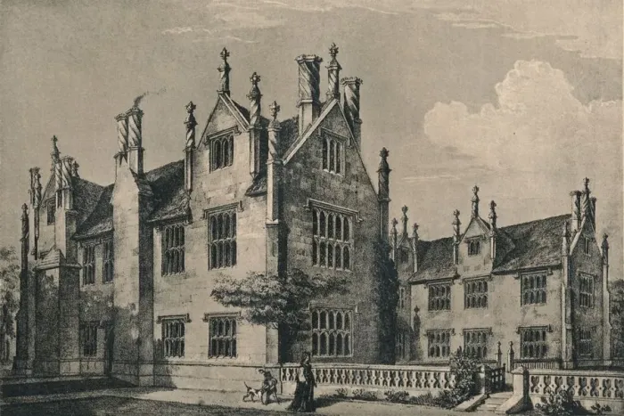 Framed Print : Barrington Court, Somerset, 1915 Framed Print : Barrington Court, Somerset, 1915