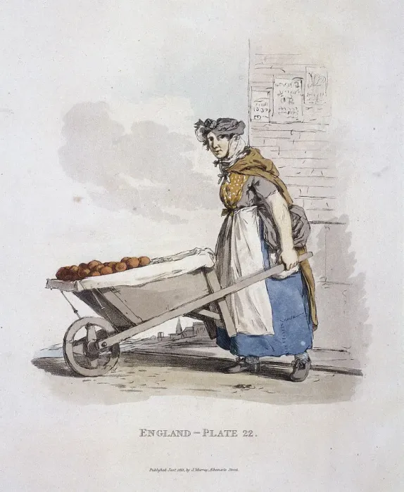 Framed Print : A barrow woman, Provincial Characters, 1813 Framed Print : A barrow woman, Provincial Characters, 1813