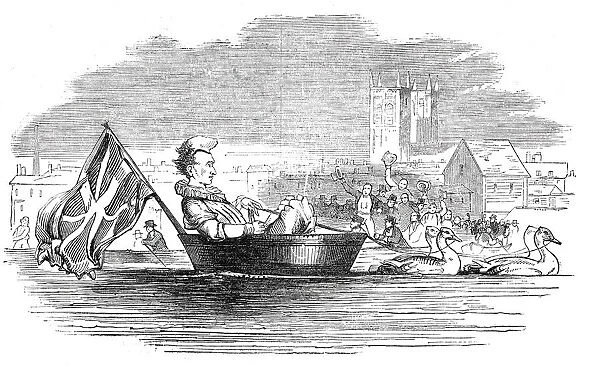 Barry, the Clown, on the Thames, 1844. Creator: Unknown