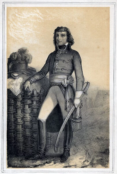 Barthelemy Catherine Joubert, French general, 19th century. Artist: Jules Alfred Vincent Rigo