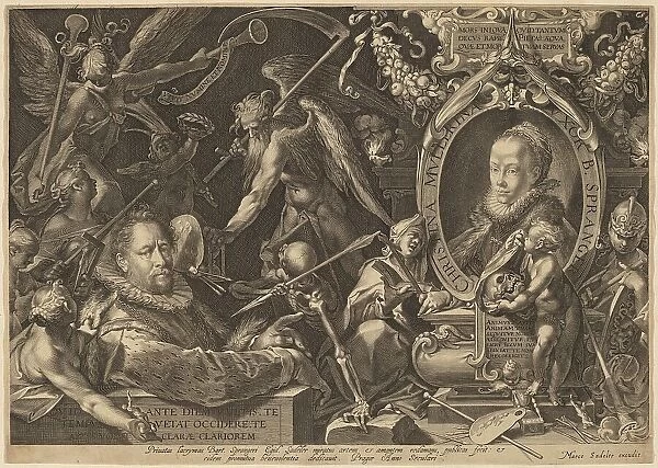 Bartholomaeus Spranger and his Late Wife Christina Muller, c. 1600. Creator: Aegidius Sadeler II