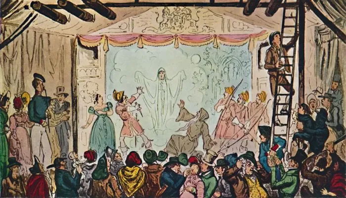Framed Print : Bartholomew Fair: From the Inside, 1942. Artist: R. Cruikshank Framed Print : Bartholomew Fair: From the Inside, 1942. Artist: R. Cruikshank