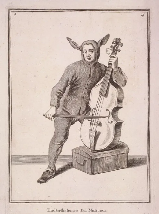Framed Print : The Bartholomew fair Musician, Cries of London, (1688?) Framed Print : The Bartholomew fair Musician, Cries of London, (1688?)